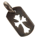 Chrome Hearts Tiny Cutout Cross Dog Tag Pendant top Ag925 Silver Auth 157994SAM-1