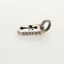 Chrome Hearts Tiny Cutout Cross Dog Tag Pendant top Ag925 Silver Auth 157997SAM-5