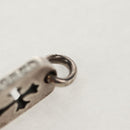 Chrome Hearts Tiny Cutout Cross Dog Tag Pendant top Ag925 Silver Auth 157997SAM-8