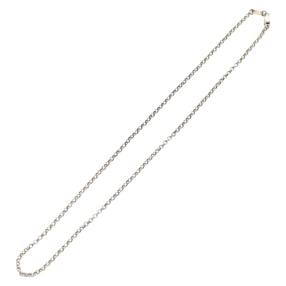 Chrome Hearts Roll Chain Necklace Ag925 Silver Auth 157998SAM