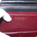 CHANEL Matelasse Chain Shoulder Bag Lamb Skin Black Gold CC Auth 157999SAV-19