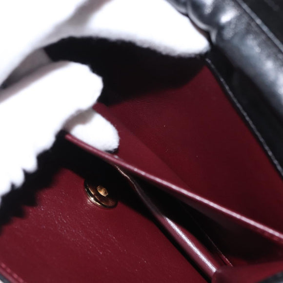 CHANEL Matelasse Chain Shoulder Bag Lamb Skin Black Gold CC Auth 157999SAV