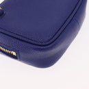 SAINT LAURENT Chain Baby Lou Shoulder Bag Leather Blue Gold Auth 158006SAM-12