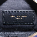 SAINT LAURENT Chain Baby Lou Shoulder Bag Leather Blue Gold Auth 158006SAM-16