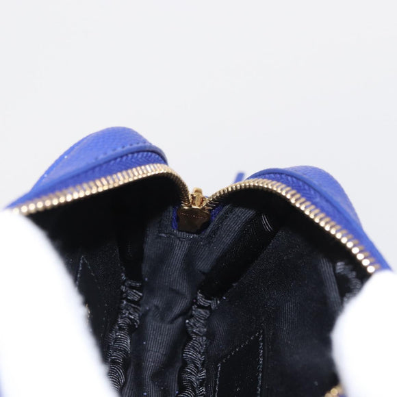 SAINT LAURENT Chain Baby Lou Shoulder Bag Leather Blue Gold Auth 158006SAM