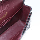 CHANEL Matelasse 23 Chain Shoulder Bag Lamb Skin Black Gold CC Auth 158007SAV-17