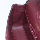 CHANEL Matelasse 23 Chain Shoulder Bag Lamb Skin Black Gold CC Auth 158007SAV-18