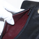 CHANEL Matelasse 23 Chain Shoulder Bag Lamb Skin Black Gold CC Auth 158007SAV-22