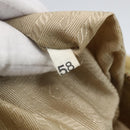 PRADA Hand Bag Nylon Ivory Gold Auth 158011-12