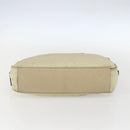 PRADA Hand Bag Nylon Ivory Gold Auth 158011-5