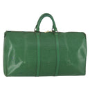 LOUIS VUITTON Epi Keepall 55 Boston Bag Green M42954 LV Auth 158013-1