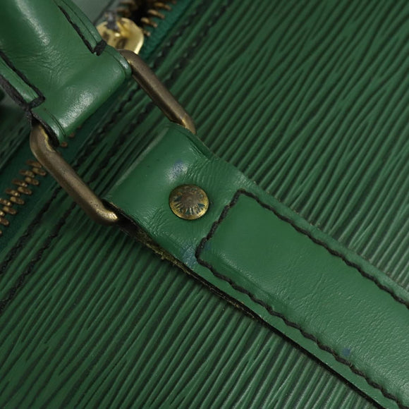 LOUIS VUITTON Epi Keepall 55 Boston Bag Green M42954 LV Auth 158013