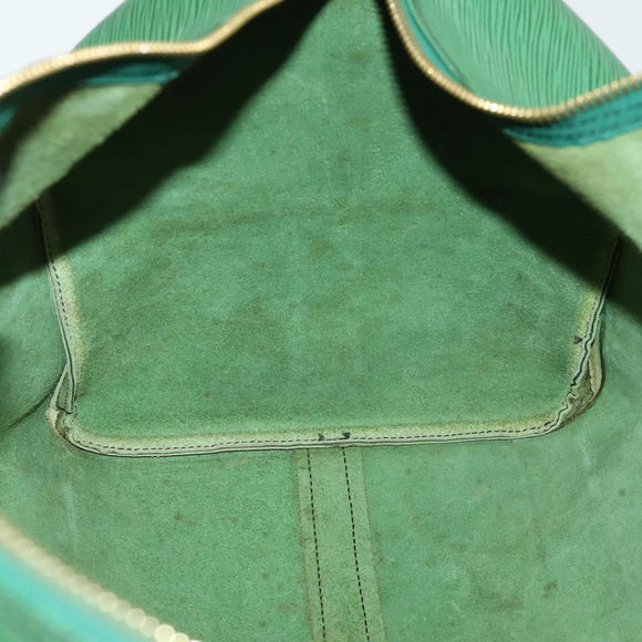 LOUIS VUITTON Epi Keepall 55 Boston Bag Green M42954 LV Auth 158013