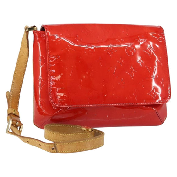 LOUIS VUITTON Monogram Vernis Thompson Street Bag Red M91094 LV Auth 158014