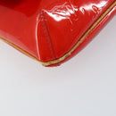 LOUIS VUITTON Monogram Vernis Thompson Street Bag Red M91094 LV Auth 158014-16