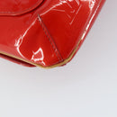 LOUIS VUITTON Monogram Vernis Thompson Street Bag Red M91094 LV Auth 158014-18