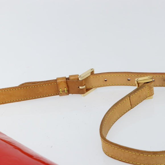 LOUIS VUITTON Monogram Vernis Thompson Street Bag Red M91094 LV Auth 158014