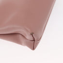 Salvatore Ferragamo Chain Vala Shoulder Bag Leather 2way Pink Gold Auth 158017-10
