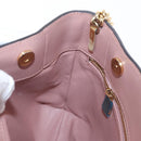 Salvatore Ferragamo Chain Vala Shoulder Bag Leather 2way Pink Gold Auth 158017-17