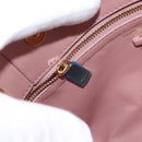 Salvatore Ferragamo Chain Vala Shoulder Bag Leather 2way Pink Gold Auth 158017-19