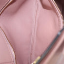 Salvatore Ferragamo Chain Vala Shoulder Bag Leather 2way Pink Gold Auth 158017-20