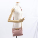 Salvatore Ferragamo Chain Vala Shoulder Bag Leather 2way Pink Gold Auth 158017-22
