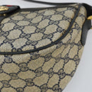 GUCCI GG Supreme Sherry Line Shoulder Bag PVC Navy Gold 89 02 032 Auth 158018-10