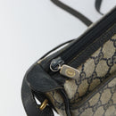GUCCI GG Supreme Sherry Line Shoulder Bag PVC Navy Gold 89 02 032 Auth 158018-15