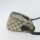 GUCCI GG Supreme Sherry Line Shoulder Bag PVC Navy Gold 89 02 032 Auth 158018-4
