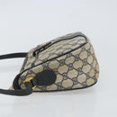 GUCCI GG Supreme Sherry Line Shoulder Bag PVC Navy Gold 89 02 032 Auth 158018-5