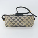 GUCCI GG Supreme Sherry Line Shoulder Bag PVC Navy Gold 89 02 032 Auth 158018-9