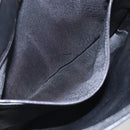 BALLY Chain Shoulder Bag Leather Black Gold Auth 158019-21