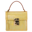 LOUIS VUITTON Monogram Vernis Spring street Hand Bag Gris M91029 LV Auth 158021-13