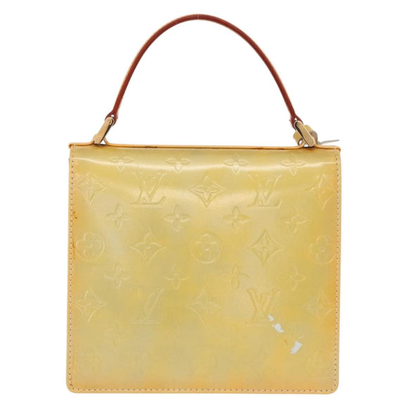 LOUIS VUITTON Monogram Vernis Spring street Hand Bag Gris M91029 LV Auth 158021
