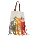 LOEWE Paula's Ibiza Tote Bag Leather Brown Auth 158022M-1