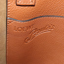 LOEWE Paula's Ibiza Tote Bag Leather Brown Auth 158022M-24