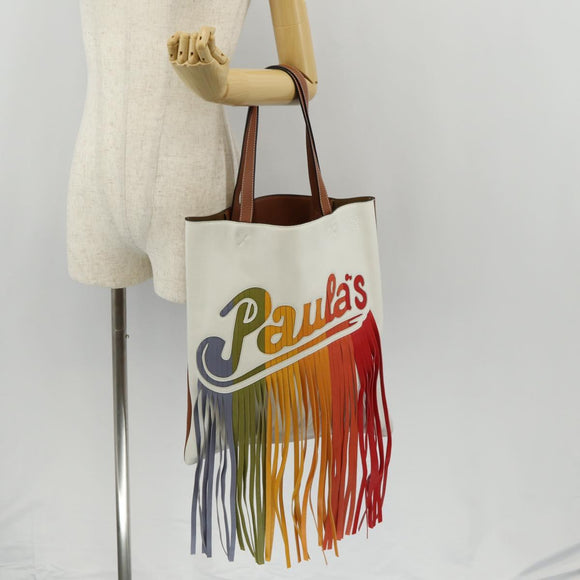 LOEWE Paula's Ibiza Tote Bag Leather Brown Auth 158022M