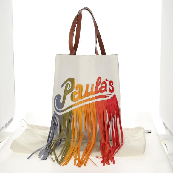 LOEWE Paula's Ibiza Tote Bag Leather Brown Auth 158022M