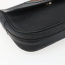 GUCCI Micro GG Supreme Web Sherry Line Bag PVC Black 001 116 0914 Auth 158025-11