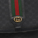 GUCCI Micro GG Supreme Web Sherry Line Bag PVC Black 001 116 0914 Auth 158025-14