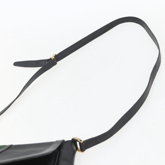 GUCCI Micro GG Supreme Web Sherry Line Bag PVC Black 001 116 0914 Auth 158025