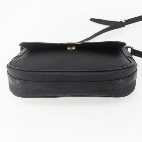GUCCI Micro GG Supreme Web Sherry Line Bag PVC Black 001 116 0914 Auth 158025