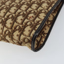Christian Dior Trotter Canvas Shoulder Bag Beige Gold Auth 158032-15