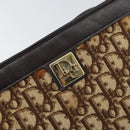 Christian Dior Trotter Canvas Shoulder Bag Beige Gold Auth 158032-17