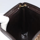 Christian Dior Trotter Canvas Shoulder Bag Beige Gold Auth 158032-20
