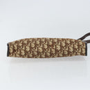 Christian Dior Trotter Canvas Shoulder Bag Beige Gold Auth 158032-5