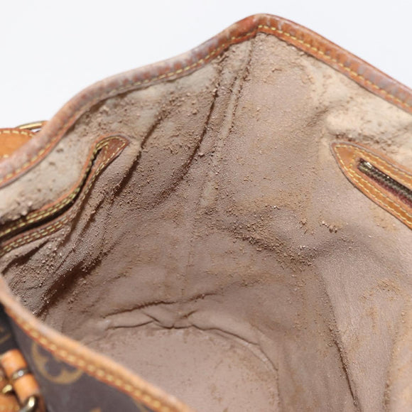 LOUIS VUITTON Monogram Bucket GM Shoulder Bag M42236 LV Auth 158033