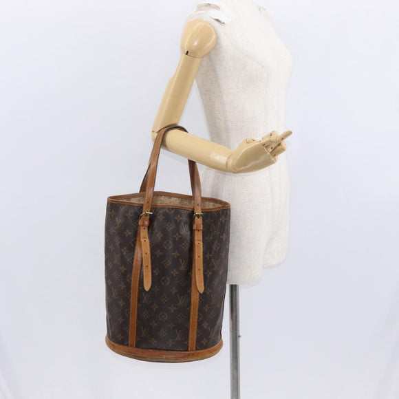 LOUIS VUITTON Monogram Bucket GM Shoulder Bag M42236 LV Auth 158033