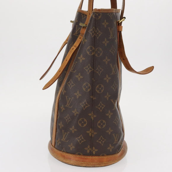 LOUIS VUITTON Monogram Bucket GM Shoulder Bag M42236 LV Auth 158033
