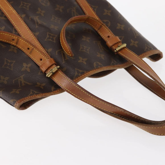 LOUIS VUITTON Monogram Bucket GM Shoulder Bag M42236 LV Auth 158033